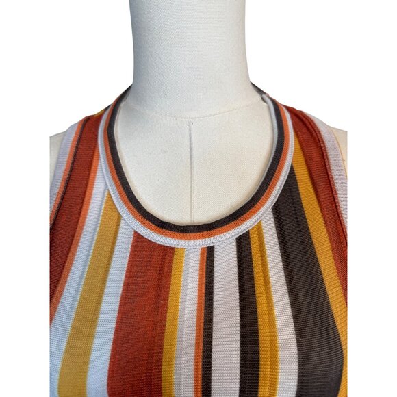 2/$30 ZARA Striped Small Sleeveless Knit Top Multicolor - Picture 4 of 12